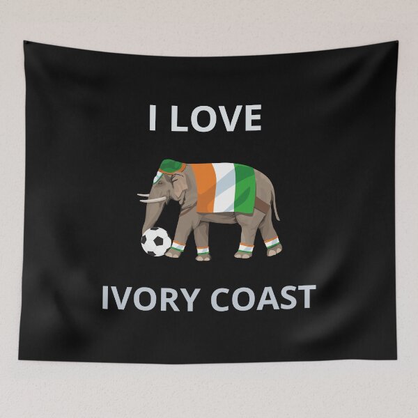 Item preview, Copy of I love Ivory Coast Gray designed and sold by NexCreation.