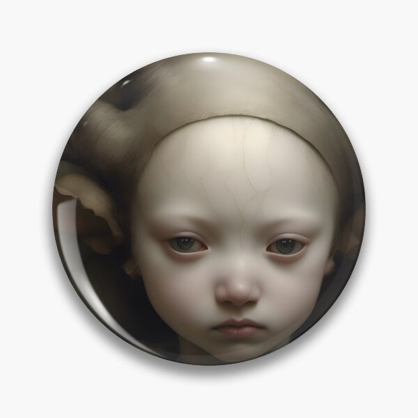 Item preview, Creepy Child with Monstrous Headdress designed and sold by Pixel Press Prints.
