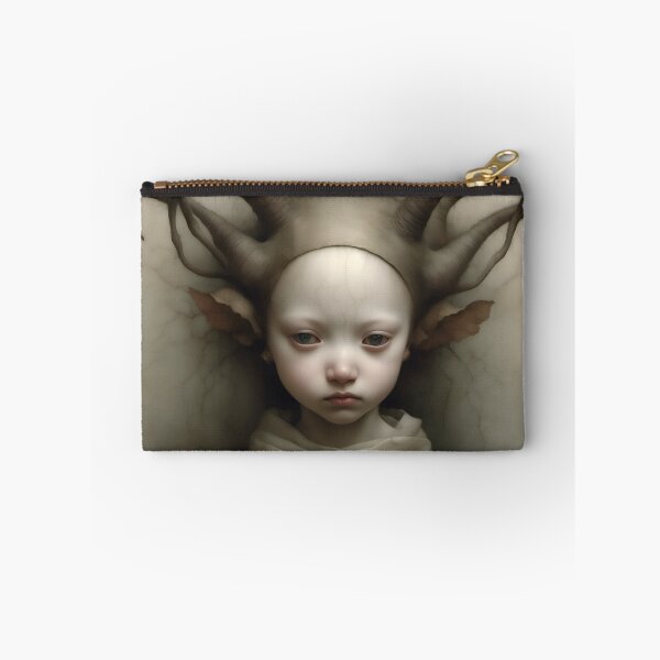 Item preview, Creepy Child with Monstrous Headdress designed and sold by Pixel Press Prints.