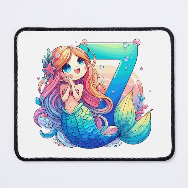 Item preview, 7 years mermaid cute birthday gift designed and sold by Pineapple-Tree.