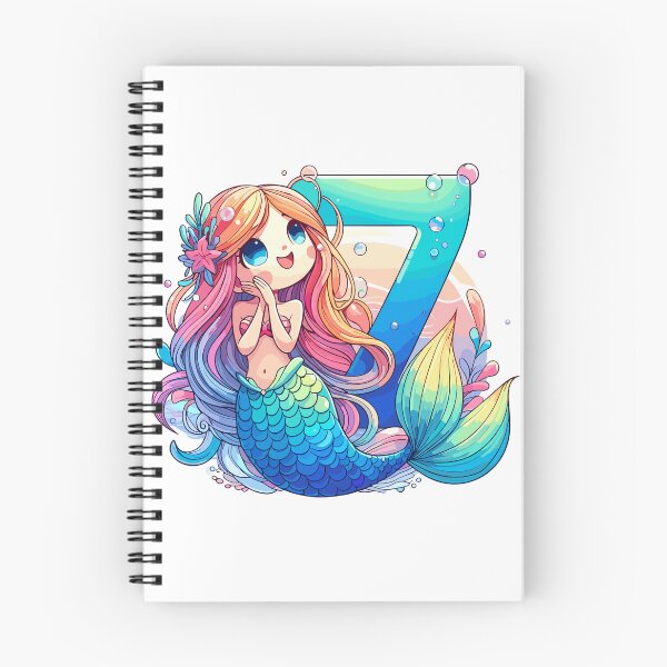Item preview, 7 years mermaid cute birthday gift designed and sold by Pineapple-Tree.
