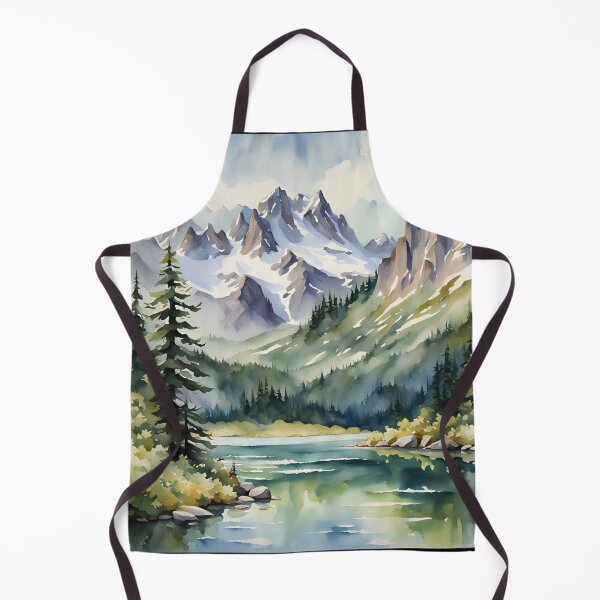 Item preview, Mountain Majesty: Alpine Peaks and Crystal Lakes - Watercolor Landscape designed and sold by 5lav.