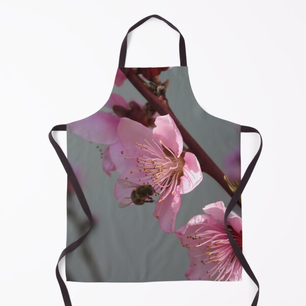 Item preview, Honey Bee Feeding on Peach Tree Blossom designed and sold by taiche.