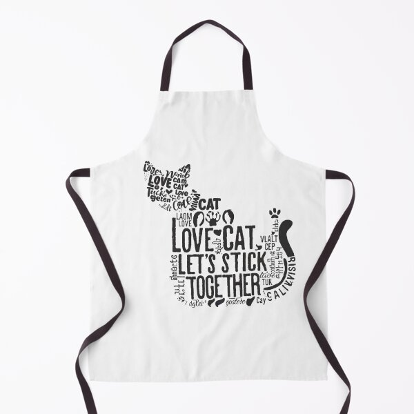 Item preview, Love Cat Let's Stick Together designed and sold by RATHERGOODMEDIA.