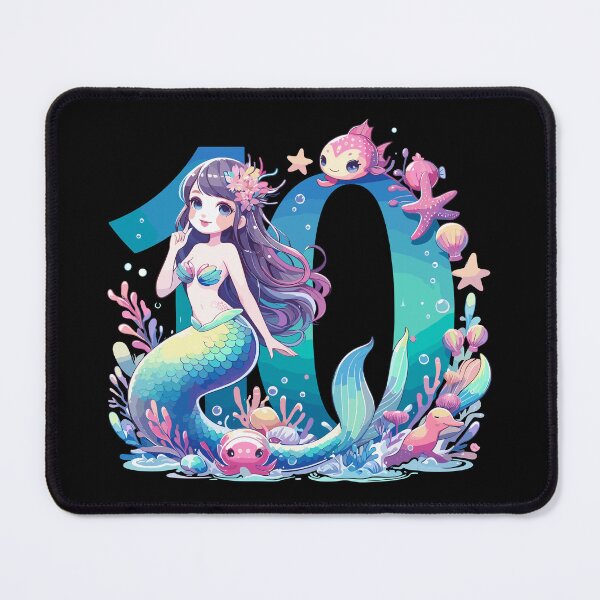 Item preview, 10 years mermaid cute birthday gift designed and sold by Pineapple-Tree.