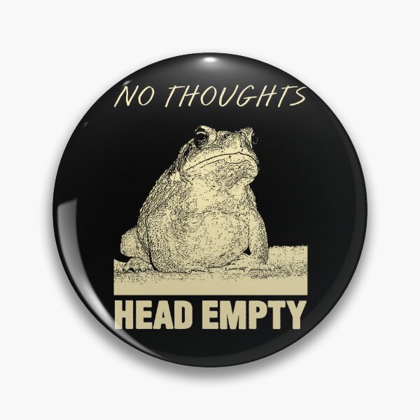 Item preview, No Thoughts Frog designed and sold by VintageMedatsu.