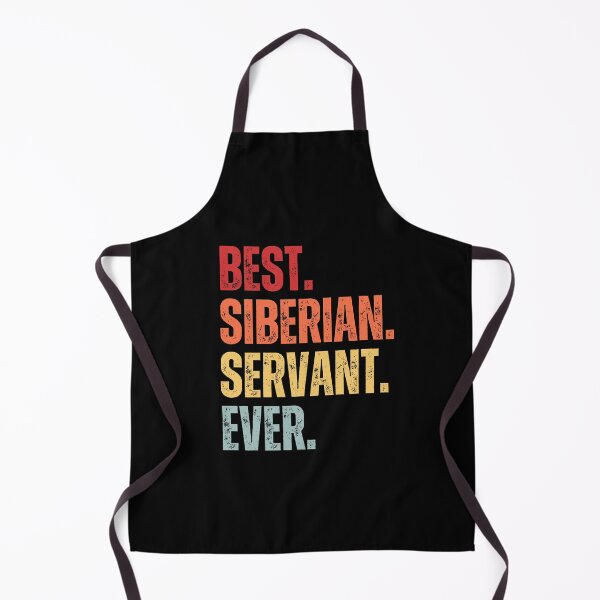 Item preview, Retro Vintage BEST. SIBERIAN. SERVANT. EVER Distressed Siberian Cat Funny Sticker Quote designed and sold by CanvasThread.