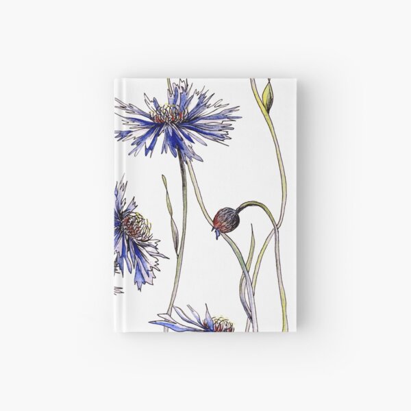 Blue Cornflowers Hardcover Journal