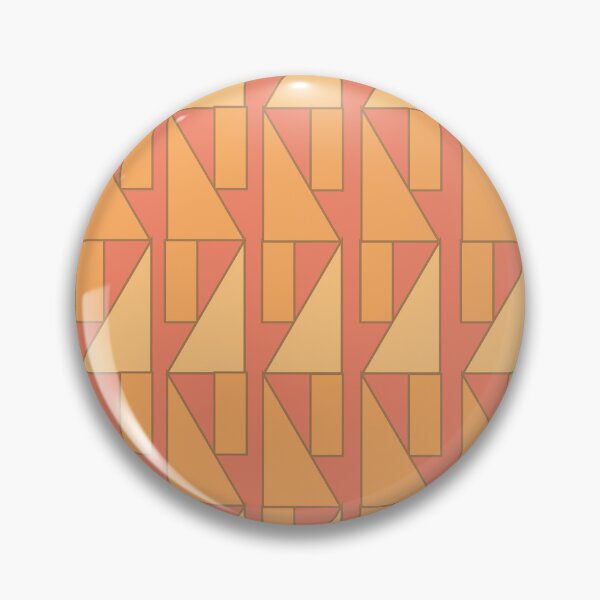 Item preview, Peach Rectangle Triangle Geometric Pattern designed and sold by Nisha Prabhu.