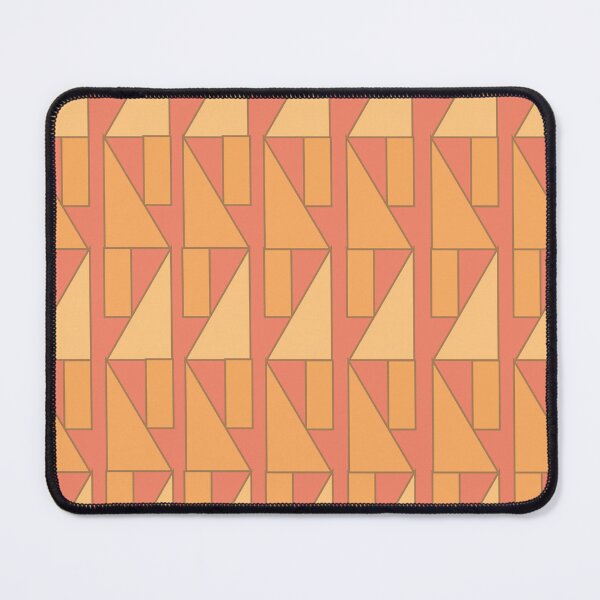 Item preview, Peach Rectangle Triangle Geometric Pattern designed and sold by Nisha Prabhu.