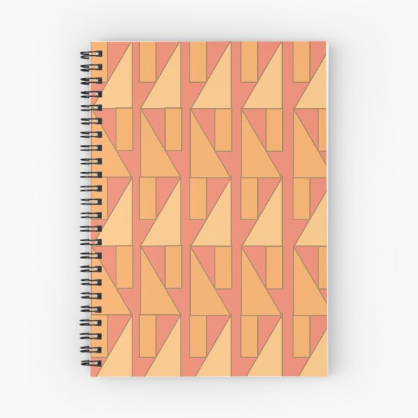 Item preview, Peach Rectangle Triangle Geometric Pattern designed and sold by Nisha Prabhu.