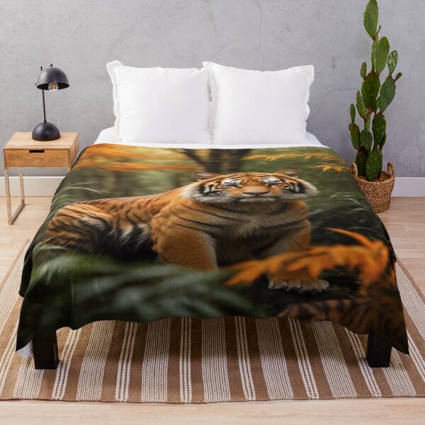Item preview, Regal Tiger in Bamboo Grove designed and sold by Enchanting Art Vista.