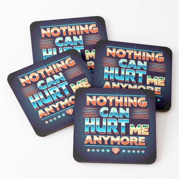 Item preview, Nothing can hurt me anymore, typography, retro designed and sold by maxmaj.