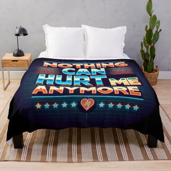 Item preview, Nothing can hurt me anymore, typography, retro designed and sold by maxmaj.