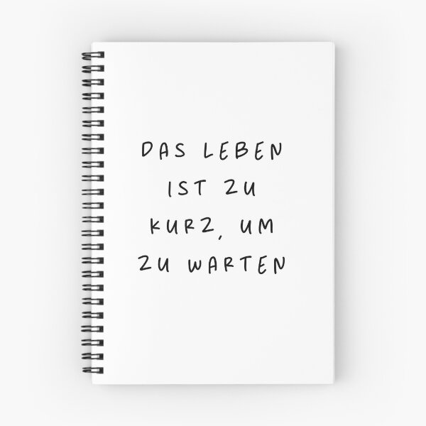 Item preview, Das Leben ist zu kurz, um zu wart | Minimalist Style | Handwritten Font designed and sold by RM-Journey.
