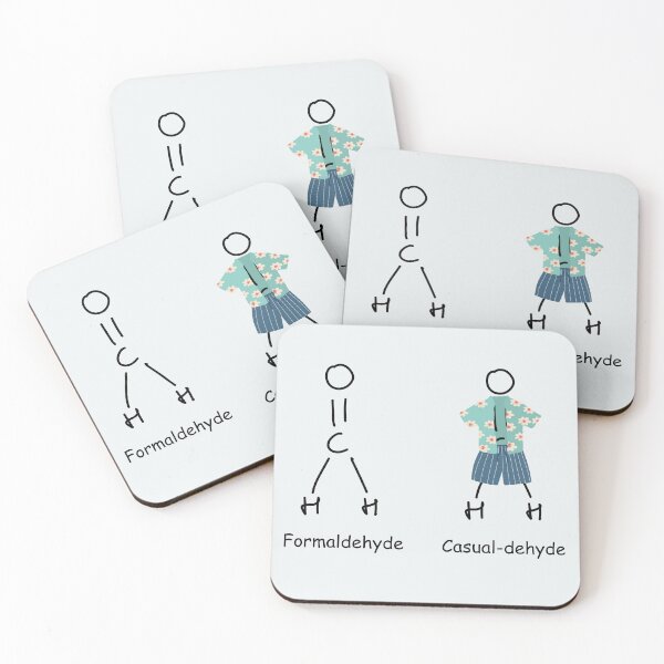 Item preview, FormalDehyde Casual Dehyde Chemistry pun designed and sold by labstud.