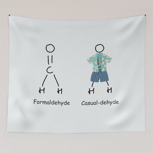 Item preview, FormalDehyde Casual Dehyde Chemistry pun designed and sold by labstud.
