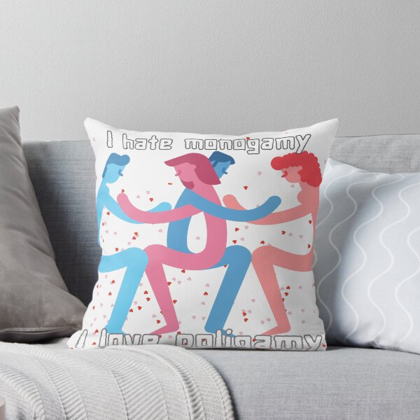 Item preview, I hate monogamy, i love poligamy designed and sold by LuxProCoolShirt.