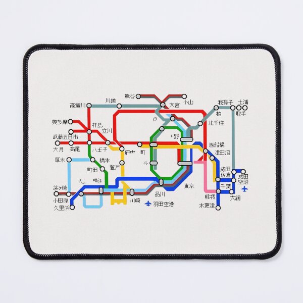 Item preview, Japanese Tokyo metro map design designed and sold by aljokeir.