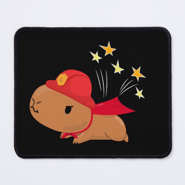 Item preview, Capybara Firefighter designed and sold by EmiAndMike.