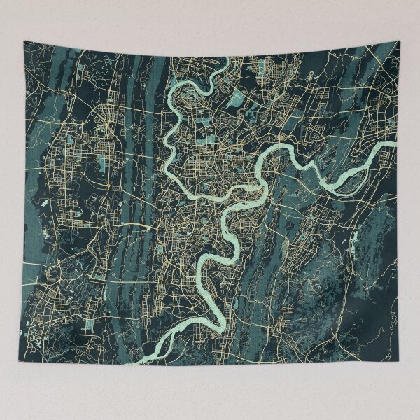 Item preview, Chongqing City Map of China - Summer designed and sold by deMAP.