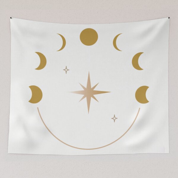 Item preview, Gold moon phases designed and sold by Luminous-Moon.