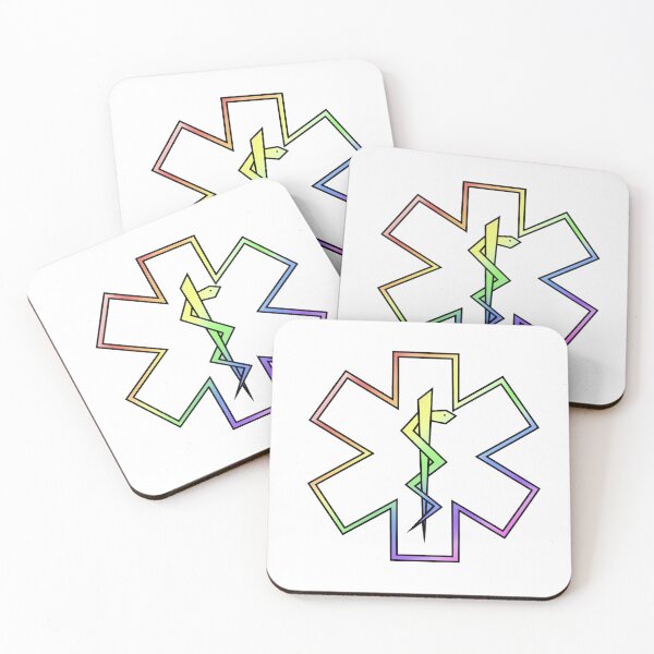 Item preview, Rainbow Border Star of Life designed and sold by Mothrrr.