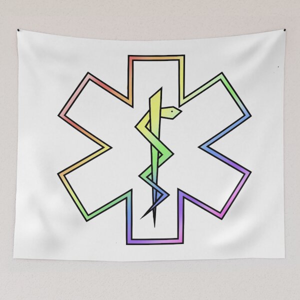 Item preview, Rainbow Border Star of Life designed and sold by Mothrrr.