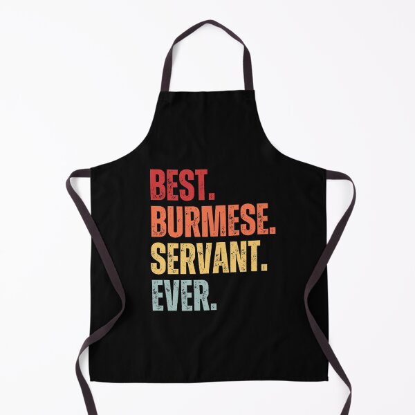 Item preview, Retro Vintage BEST. BURMESE. SERVANT. EVER Distressed Burmese Cat Funny Sticker Quote designed and sold by CanvasThread.