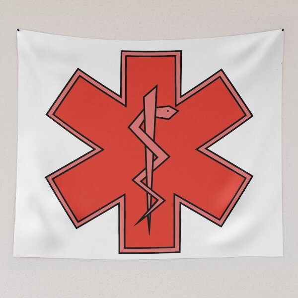 Item preview, Red on Red Star of Life designed and sold by Mothrrr.