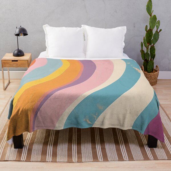Item preview, Colorful Retro Style Rainbow Wavy Lines designed and sold by GrinGalore.