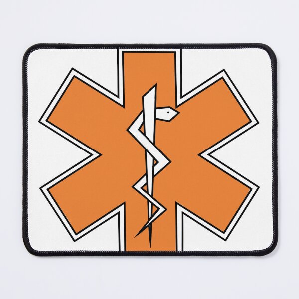 Item preview, White on Orange Star of Life designed and sold by Mothrrr.