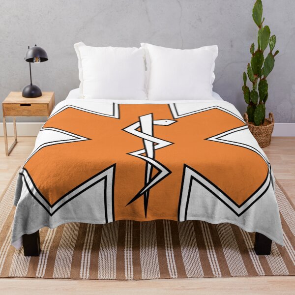 Item preview, White on Orange Star of Life designed and sold by Mothrrr.