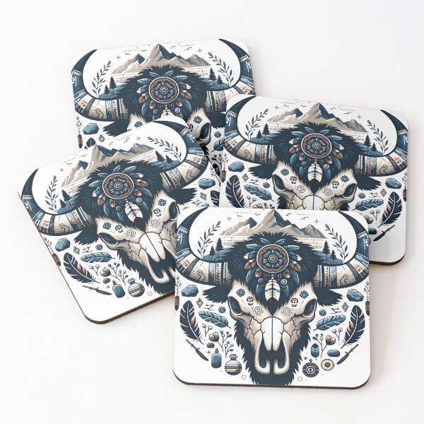 Item preview, Bison Skull Decorated designed and sold by Bomba Visual.
