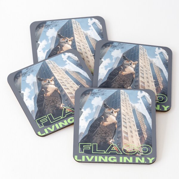 Item preview, Flaco living in N.Y. (transparent background) designed and sold by Mecha Brave Studio.