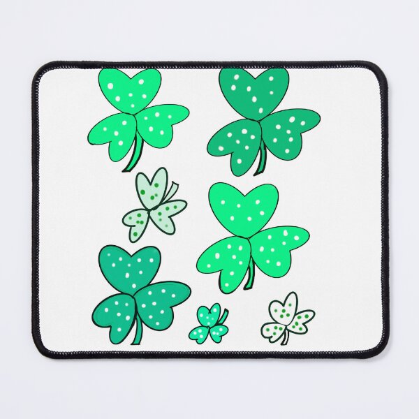 Item preview, Clover Shamrocks - green three leaf clovers shamrock. The best Irish gift ideas designed and sold by Artonmytee.