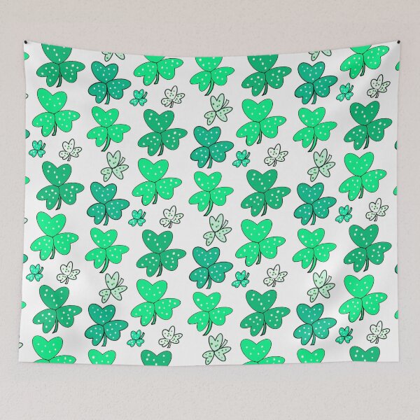 Item preview, Clover Shamrocks - green three leaf clovers shamrock. The best Irish gift ideas designed and sold by Artonmytee.