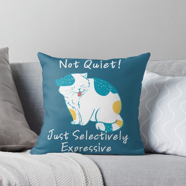 Item preview, Introvert Quote, Cat Expression  - Not Quiet, Just Selectively Expressive designed and sold by pocketart2023.