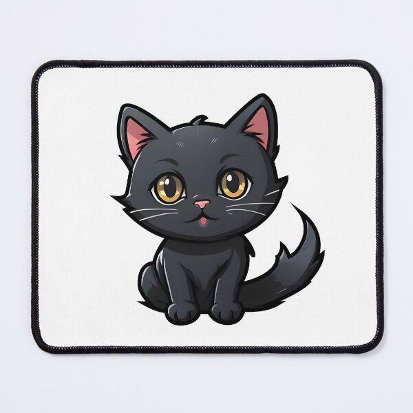 Item preview, Cute Black Cat designed and sold by PowesomePets.