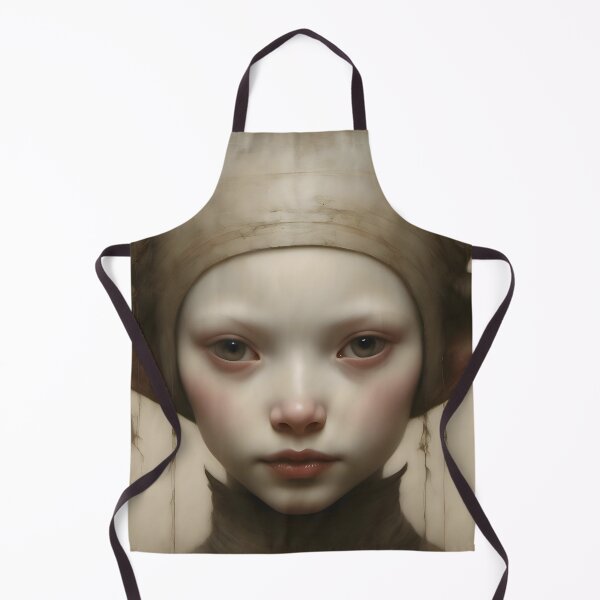 Item preview, Creepy Child with Monstrous Headdress designed and sold by Pixel Press Prints.