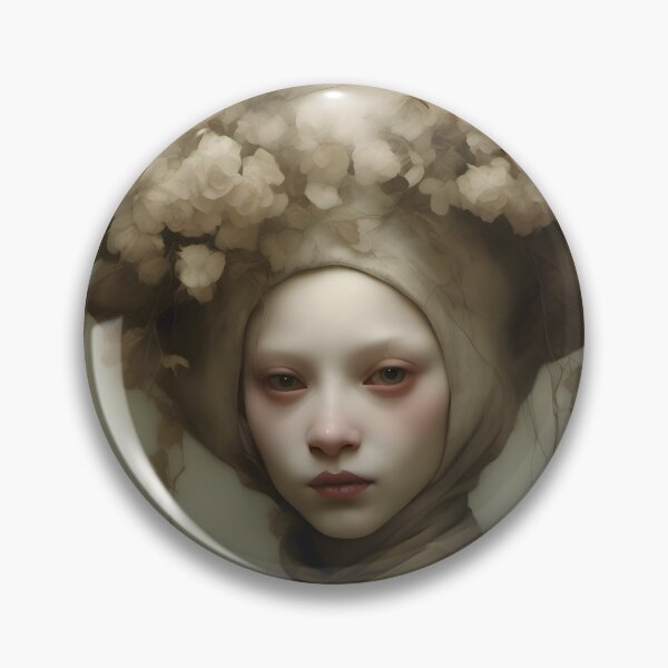 Item preview, Creepy Child with Monstrous Headdress designed and sold by Pixel Press Prints.