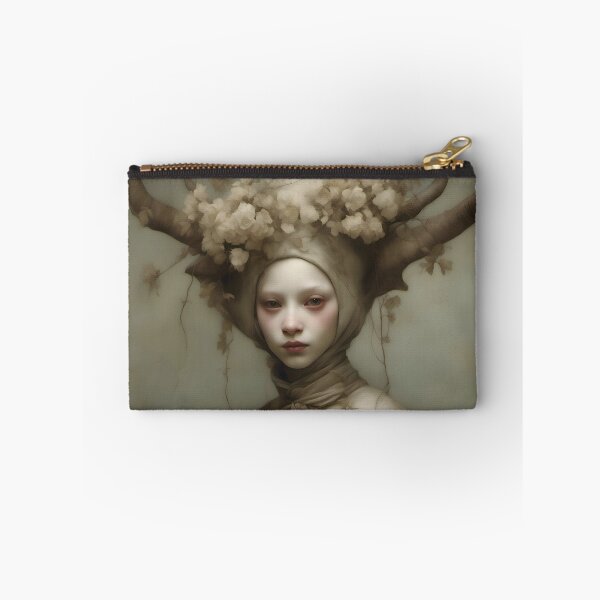 Item preview, Creepy Child with Monstrous Headdress designed and sold by Pixel Press Prints.