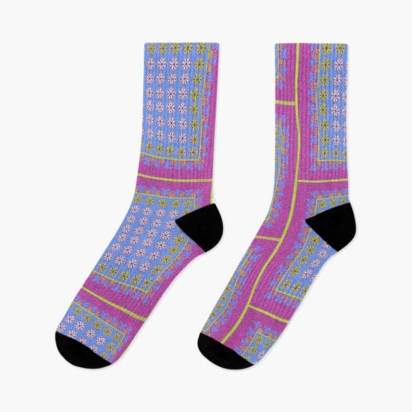 Item preview, Bedoni pattern with pink and blue  designed and sold by Flowersonstuff.