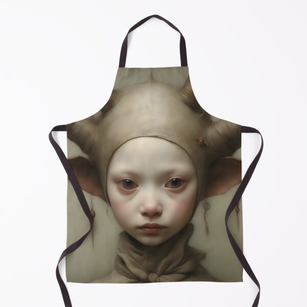 Item preview, Creepy Child with Monstrous Headdress designed and sold by Pixel Press Prints.