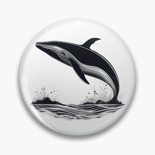 Item preview, A whale leaping out of the sea designed and sold by JangmiHorang.