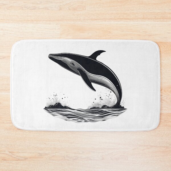 Item preview, A whale leaping out of the sea designed and sold by JangmiHorang.