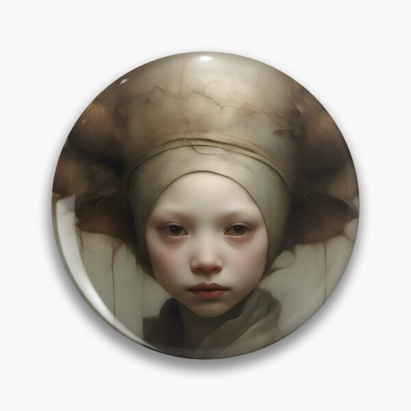 Item preview, Creepy Child with Monstrous Headdress designed and sold by Pixel Press Prints.