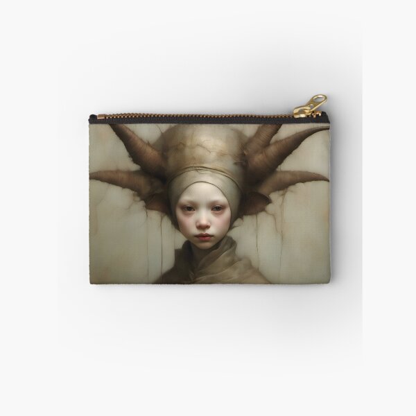Item preview, Creepy Child with Monstrous Headdress designed and sold by Pixel Press Prints.
