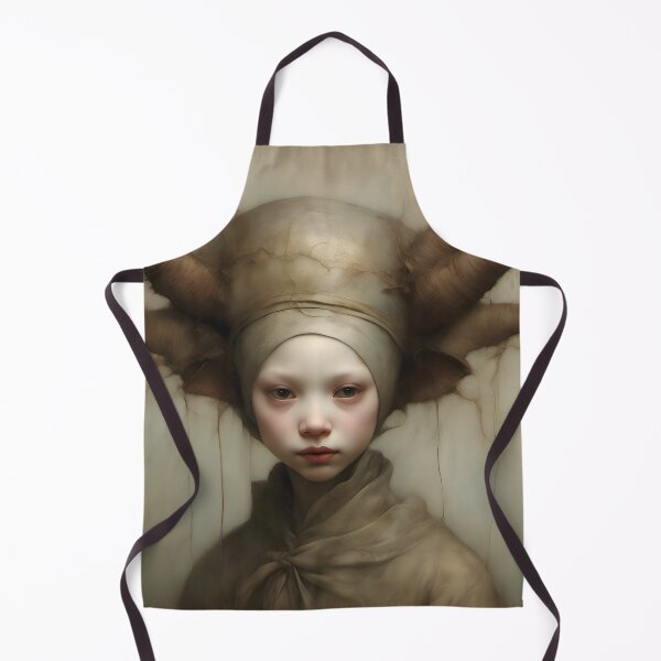 Item preview, Creepy Child with Monstrous Headdress designed and sold by Pixel Press Prints.