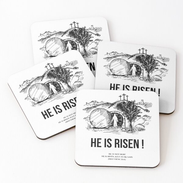 Item preview, He is Risen | Resurrection | Matthew 28:6 designed and sold by Short-Gospel.